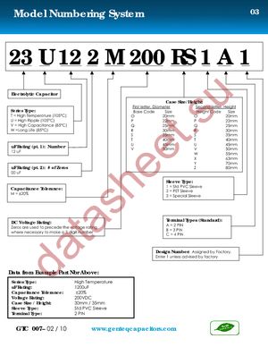 23T123M063SV1A1 datasheet  